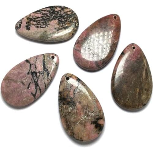 Natural Stone agates Pendant Elliptical shape Exquisite Pendants charms for Jewelry making DIY Necklaces Accessories 30x50mm