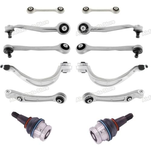 12pcs Full Sets Front Axle Suspension Upper Lower Control Arm With Ball Joint for Audi A4 A6 C7 B8 Q5 A5 A7 2007-2016