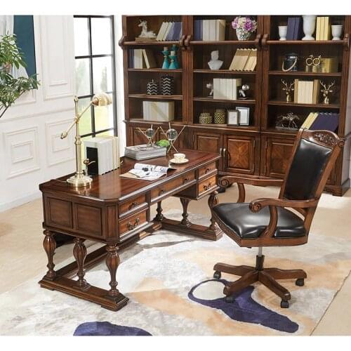 Luxury study room furniture classroom table of study table chair set WA689