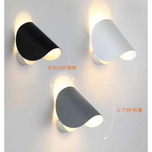 The modern led rotating of the head of a bed bedroom room reading lamp corridor stair setting wall adornment lamps and lanterns
