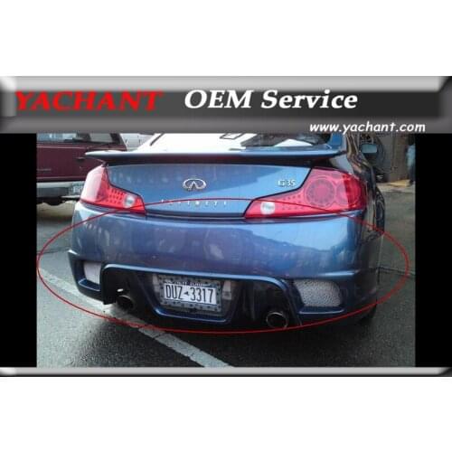 Car-Styling FRP Fiber Glass Rear Bumper Body Kit For 2003-2007 Infiniti G35 2D Coupe Ken Style Rear Bumper
