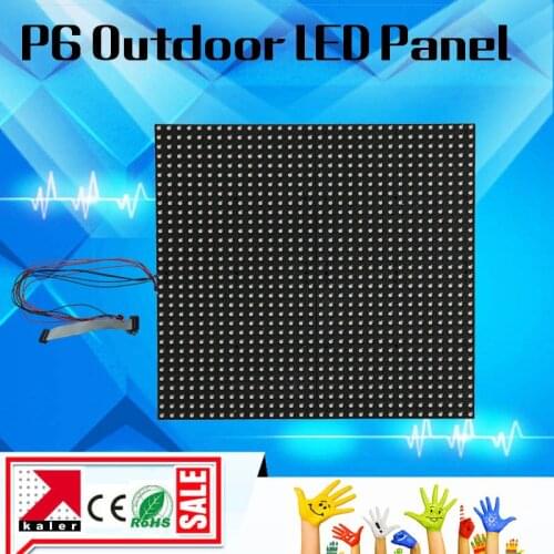 Kaler p6 led module outdoor panel 192*192mm 1/8 scan 3IN1 RGB led display modules p6 outdoor video led panel pantalla