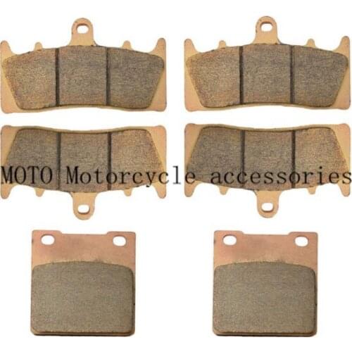 Brake Disc Pad Front & Rear Brake Pads For GSX-R1100 GSX-R 1100 GSXR1100 1993-1998 Brake Disk Pad Copper Based Sintered