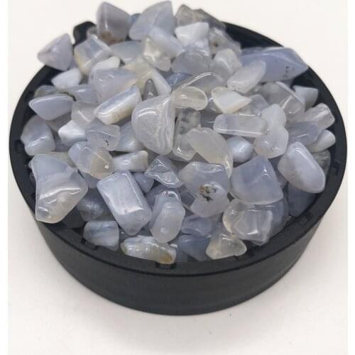 100g Natural Agate stone polished Blue Lace agate tumbled stones for Home Decor mineral crystals Aquarium Healing Stone Fashion