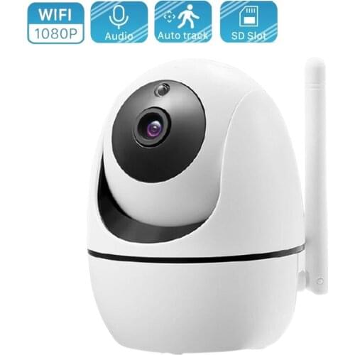 1080P IP Camera Tuya APP Auto Tracking Wifi Wireless Pan Tilt H.265 P2P IR Smart Home Security Surveillance Camera Two Way Audio