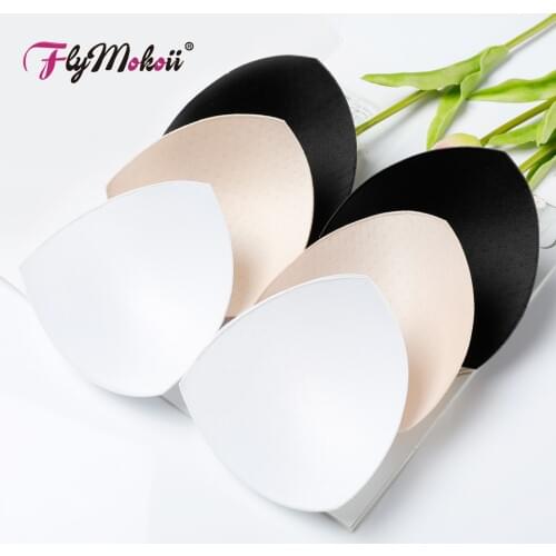 3 pairs/Lot New 2018 Women Intimates Bra Accessories Triangle Sponge Swimsuit Pad Breast Chest Enhancers Foam Bra Push Up Insert