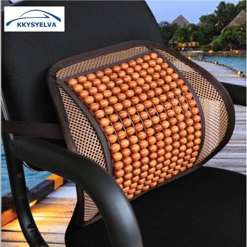 KKYSYELVA Car Seat Supports Mesh Lumbar Support for office home Chair Back Pain Support Cushion Pad Interior Accessories