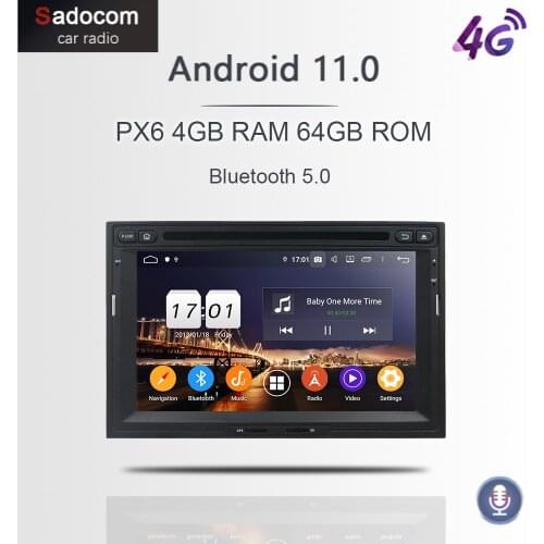 DSP PX6 Android 10.0 4G + 64GB Car DVD Player GPS Map RDS autoradio For PEUGEOT PG 3008 5008 Partner CITROEN Berlingo 2010-2016
