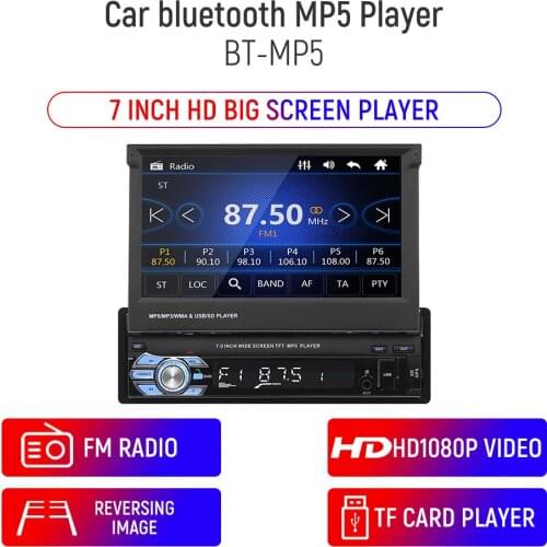 Android 7 Inch HD Car MP5 GPS 9601G Navigation AUX Bluetooth 2 Din Car Multimedia Player RDS Radio Reversing Rear View Function