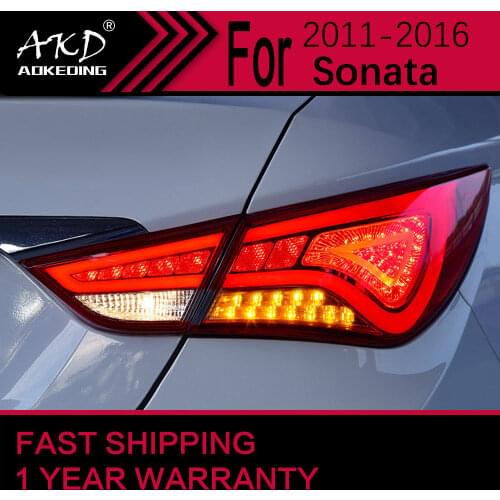 AKD Car Styling Tail Lamp for Hyundai Sonata Tail Lights LED Tail Light LED Signal LED DRL Stop Rear Lamp Accessories