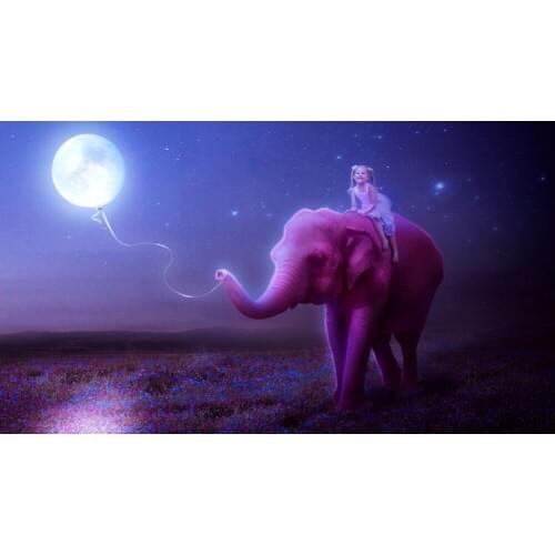 Diy Diamond Painting Animal Diamond Cross Stitch Resin Square/round Diamond Sets Decorative Diamond Embroidery Elephant