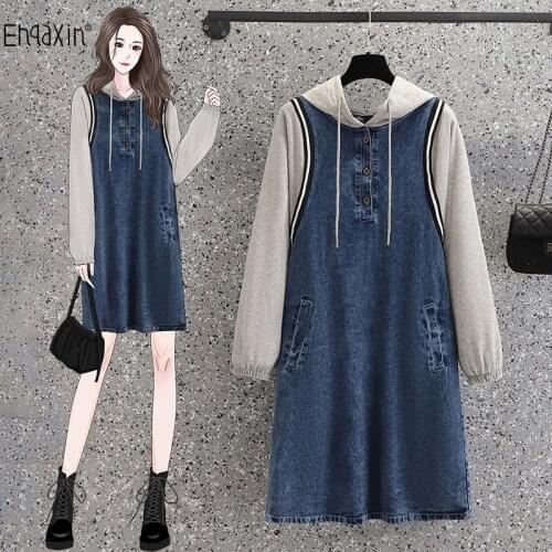 Модные джинсовые платья EHQAXIN China At AliExpress