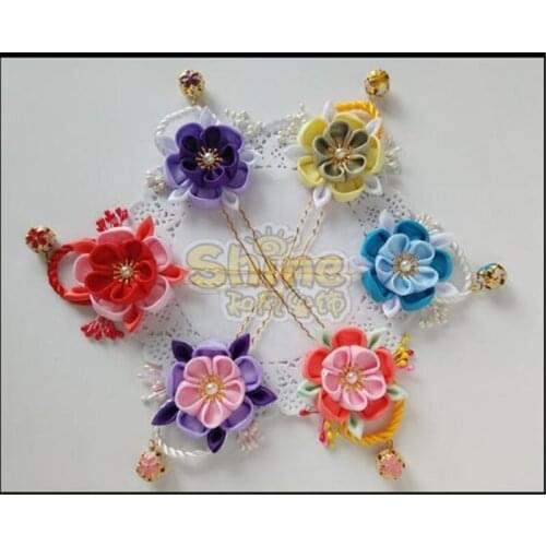 Japanese-style Headwear Kimono Retro Hair Clip Hand Made Hair Accessories H