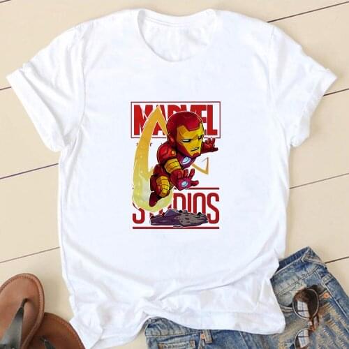 MARVEL T-Shirt New Fashion Short Sleeves Casual Tshirt Women Marvel Loose Unisex Women Tops Tees Girlfriend Gift Dropshipping