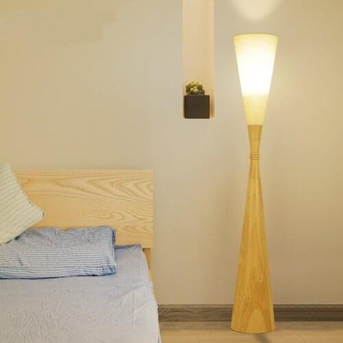 The study of solid wood Floor Lamps Japanese living room bedroom creative simplicity and individuality of modern wind LU815302