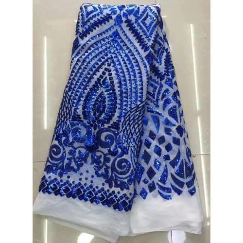 2016 New design sequins lace Embroidery African Net Lace Fabric, Nigerian French Guipure Cord Lace WITH SEQUINS ,SEQUINS LACE