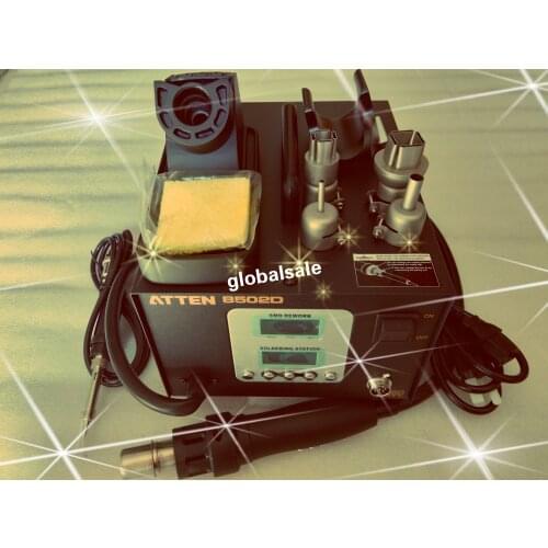 ATTEN AT8502D Lead Free Soldering Station SMD Rework Station ATTEN Advanced Hot Air Soldering Station