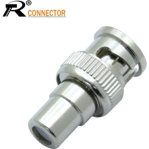BNC Male to RCA Female Coax Cable Connector Adapter F/M Coupler for CCTV Camera 3pcs/lot