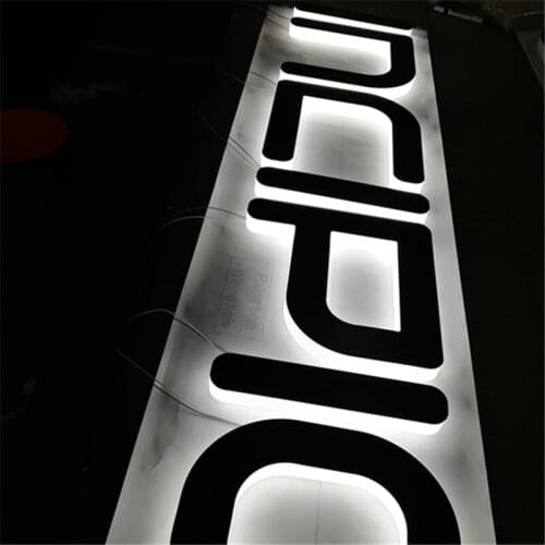 Personalized Side Lit Acrylic Sign Illuminated Signage Customized 3D LED Letter for Bar Shop