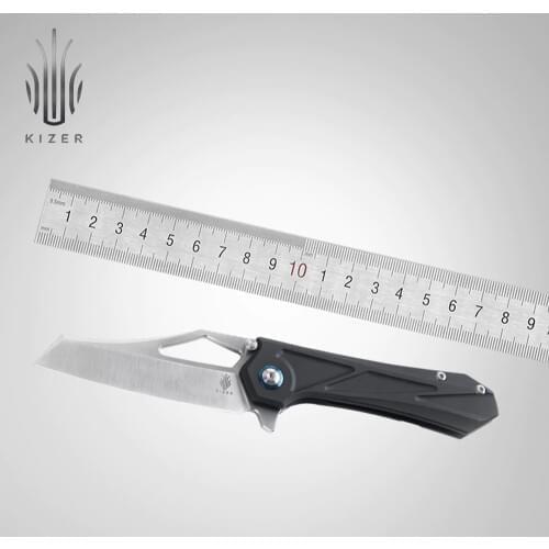 Kizer folding pocket knife black titanium knife outdoor camping tools KI4529 Maestro