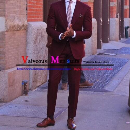VAIVEOUS Men's Business Suits