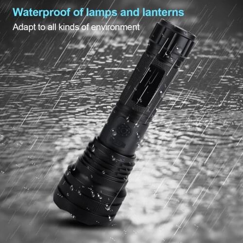 Waterproof Working Light LED Flashlight P50 Outdoor Zoomable Emergency Light 3 Modes Torch Flashlamp Lantern Tent Lamp Dropship