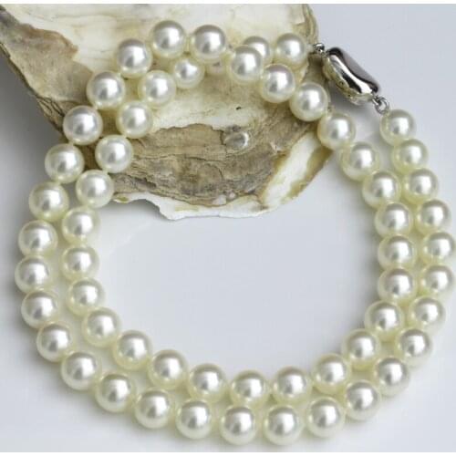Japan Akoya natural seawater pearl necklace 7-7.5mm high bright light AAAA 18INCH