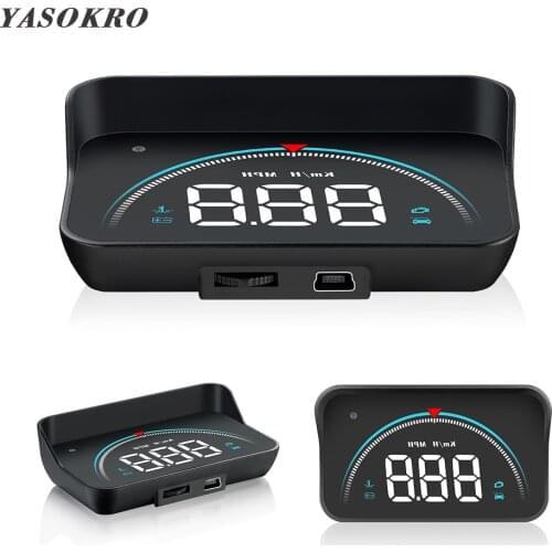 YASOKRO New Arrival M8 HUD Head Up Display Car Styling Speed Alarm OBD II OBD2 car hub windshield Projector Car Accessories