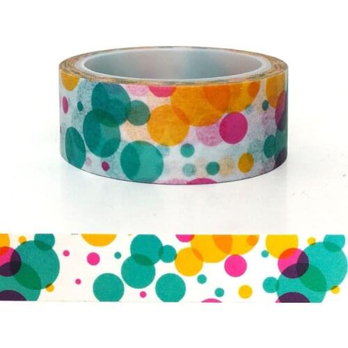 20pcs/set Dream Color Ring Washi Tape DIY Decorative Washi Sticker Cute