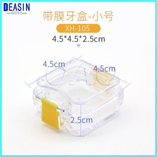 50 Pieces/ lot Dental Lab Material Dental Tooth Box with Film High Quality Dental Supply Dental False Teeth Storage
