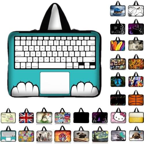 10 11.6 13 13.3 14 15 15.6 17 17.3 Inch Keyboard print Laptop sleeve Notebook Bag Case Messenger PC Handbag for ipad macbook HP