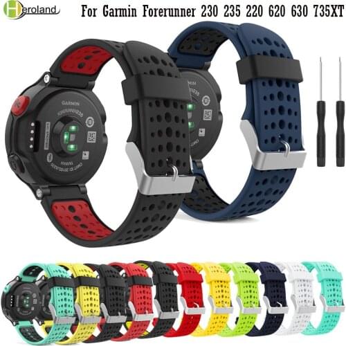 For Garmin Forerunner 235 235Lite /220/230/620/630 wirstband for Garmin Forerunner735XT Smart band bracelet Silicone WatchStrap