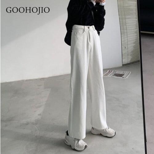 Женские прямые джинсы GOOHOJIO China At AliExpress
