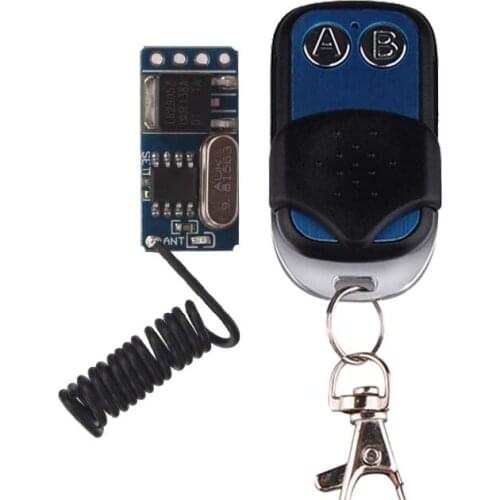 Mini Remote Control Switches DC3.5V-DC12V 3.7V 4V 4.5V 5V 6V 7.4V 9V 12V Micro Mos Receiver No Sound Receiver Module 433