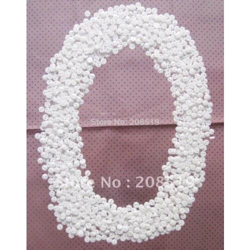 NB0072 Mini buttons 6mm white color 1000pcs decorative craft button sewing accessory