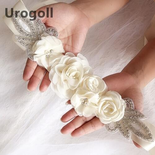Fashion Wedding Belts Flower Satin Wedding Dress Belt Bridal Ribbon Sash Belt Party Bridesmaid Dress Girdle
