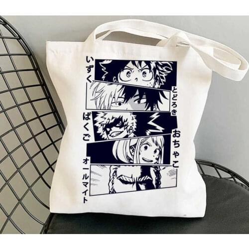 My Hero Academia Todoroki Dabi Bakugou Mha shopping bag handbag shopper recycle bag bag sacola boodschappentas sac tissu
