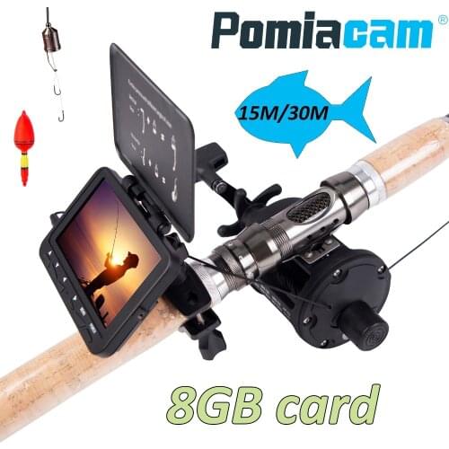 F06B Fish Finder DVR kit Underwater video monitor with Camera, Fish rods, fish wheel, cable, fish hooks, floats