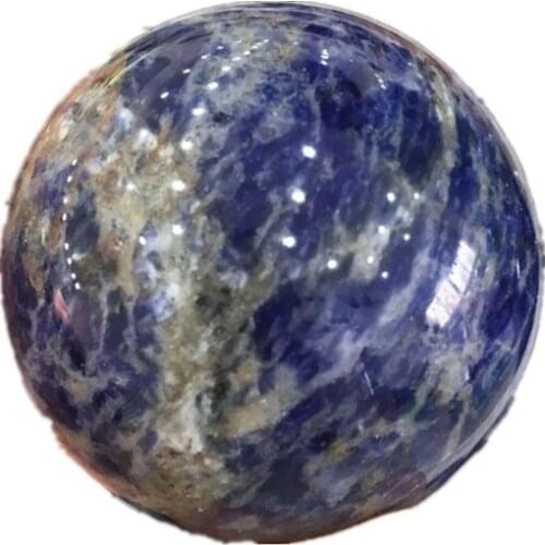 Natural Sodalite Sphere Quartz Crystal stones and minerals reiki Healing for home decoration