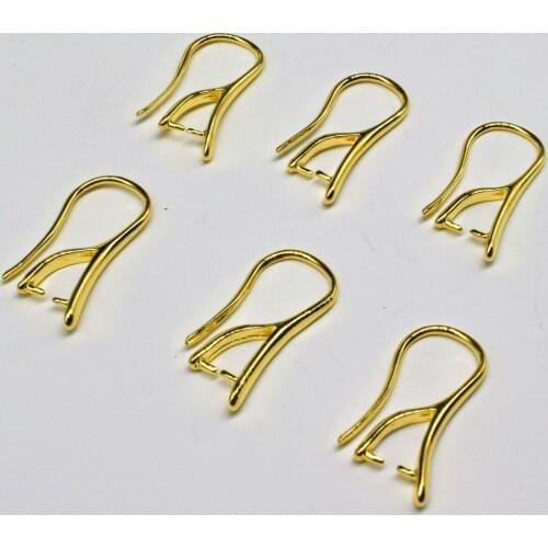 New Ear Hook Gold Ear Glossy Accessories Diy Accessories Female Ear Accessories Jewelry Findings 1*2cm