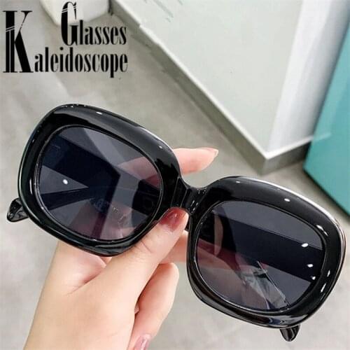 Trends Vintage Oval Sunglasses Women Men Retro Designer Sun Glasses Lady Gradient Black Leopard Eyeglasses UV400 Colored