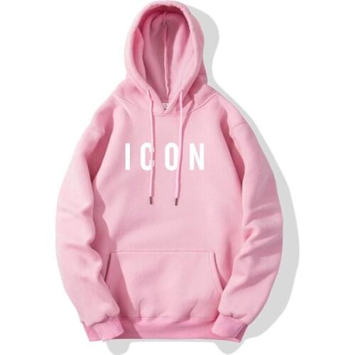 2021 fall/winter fashion ICON print fitness casual hoodie coat youth school jogging hoodie for men