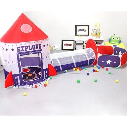 Portable 3 In 1 Baby Tent Kid Crawling Tunnel Play Tent House Ball Pit Pool Tent Children Toy Ball Pool Ocean Ball Holder Set