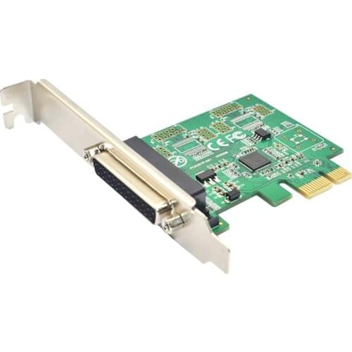PCI Express to Parallel Port DB25 25Pin PCIE Riser Card LPT Printer to PCI-E X1 Expansion Card Adapter AX99100 Chip Add On Cards