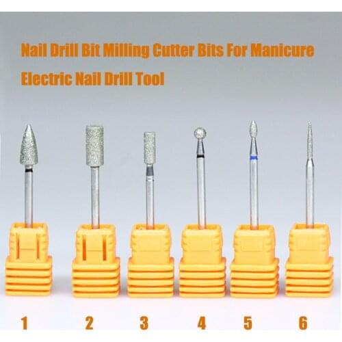 Nail File Drill Nail Bit Diamond Burr Gel Manicure Ceramic Medicool Cuticle Chose New
