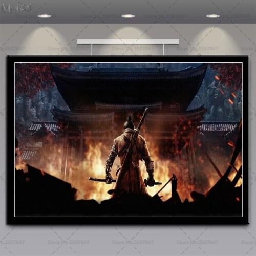 Posters and Prints Sekiro Shadows Die Twice Wall Art Poster Canvas Painting Pictures for Home Decoration