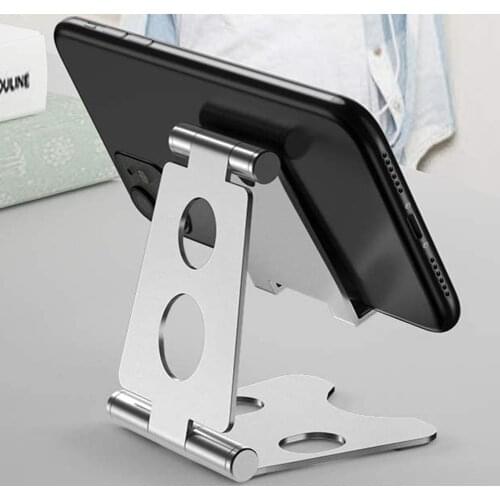 Adjustable Mobile Phone Stand Bracket Aluminum Alloy Tablet Desk Holder Portable Cell Phone Stand Support Table Phone Support