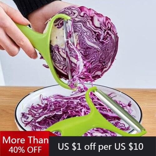Cooking Tools Wide Mouth Peeler Vegetables Fruit Stainless Steel Knife Cabbage Graters Salad Potato Slicer Kitchen Accessories