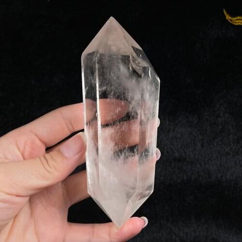 Natural Himalaya Clear Quartz Crystal Point Reiki Healing Ornaments Home Decor Gift