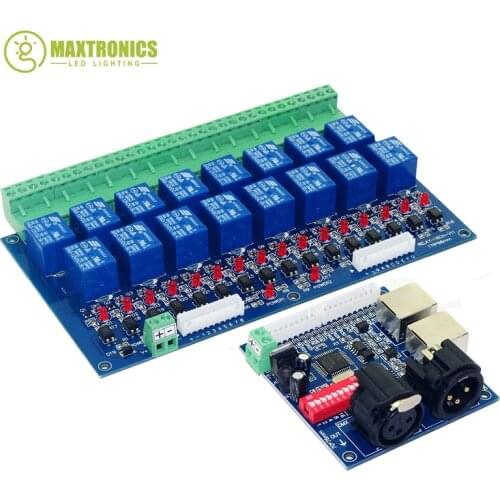 Free shipping 16CH Relay switch dmx512 Controller,relay output,DMX relay control,16way relay switch(max 10A),high voltage led